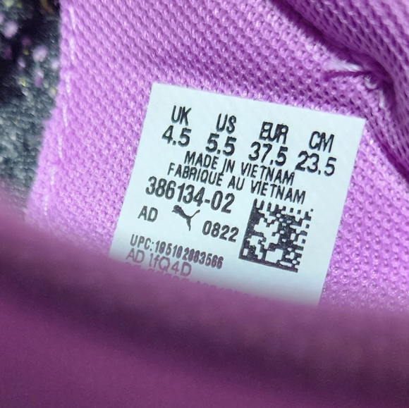 PUMA EUC JUNIOR SZ 5.5 RIDER SMILEWORLD SNEAKERS SHOES - Picture 4 of 9